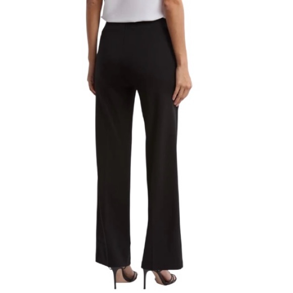 Amanda & Chelsea 6P Front Seam Ponte Wide Leg Stretch Pull On Pants 30” X 30” - Picture 2 of 12